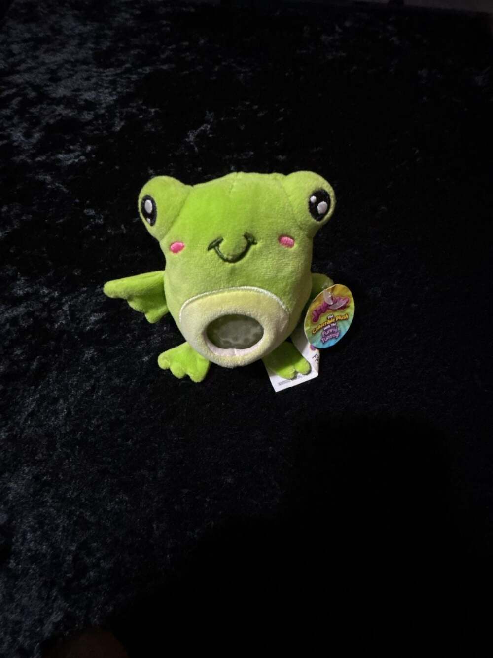 Streamline Jellyroos Fritz Frog Collectible Plush with the Funny Tummy